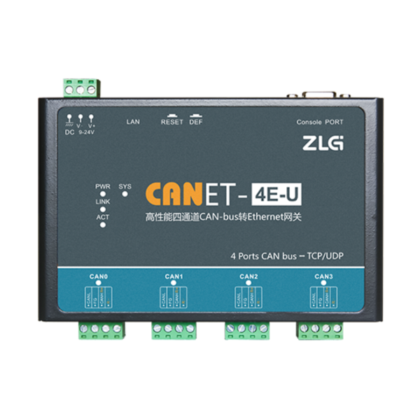 ZLG 高性能以太网转CAN模块